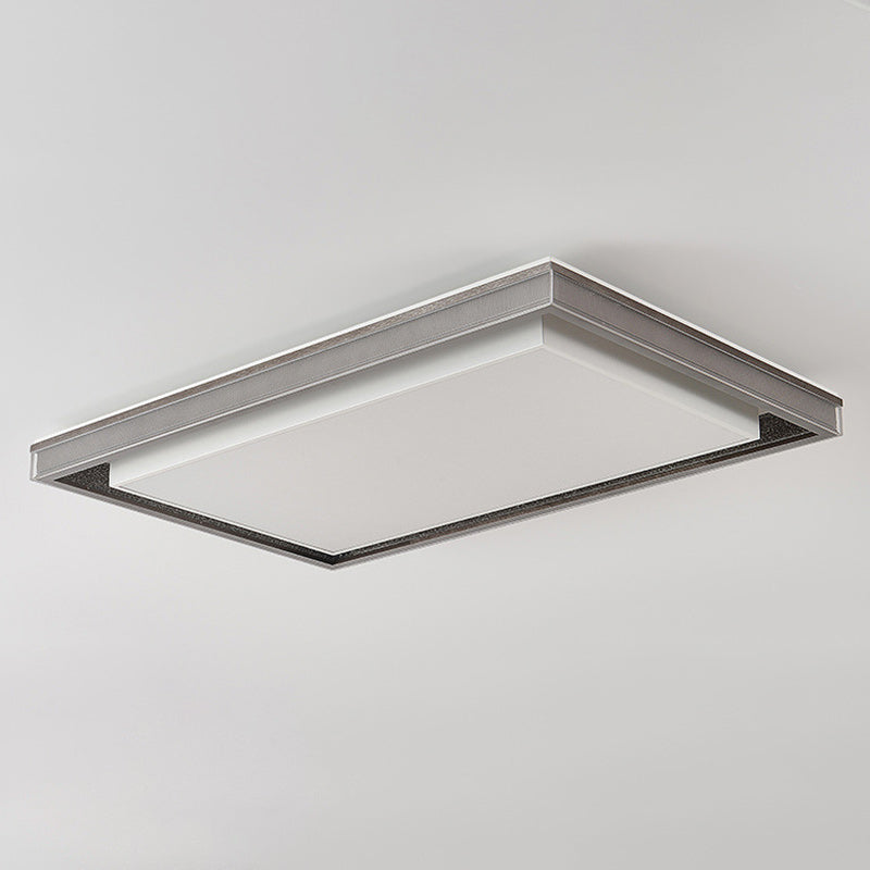 Modern Minimalist Iron Aluminum Acrylic Geometric LED Flush Mount Ceiling Light For Bedroom And Living Room