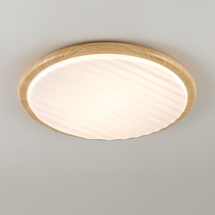 Contemporary Nordic Iron Acrylic Round LED Flush Mount Ceiling Light For Bedroom And Living Room