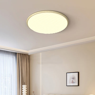 Plafonnier LED rond en fer acrylique nordique contemporain pour chambre et salon 