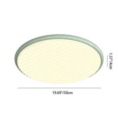 Plafonnier LED rond en fer acrylique nordique contemporain pour chambre et salon 