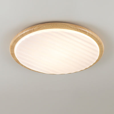 Plafonnier LED rond en fer acrylique nordique contemporain pour chambre et salon 
