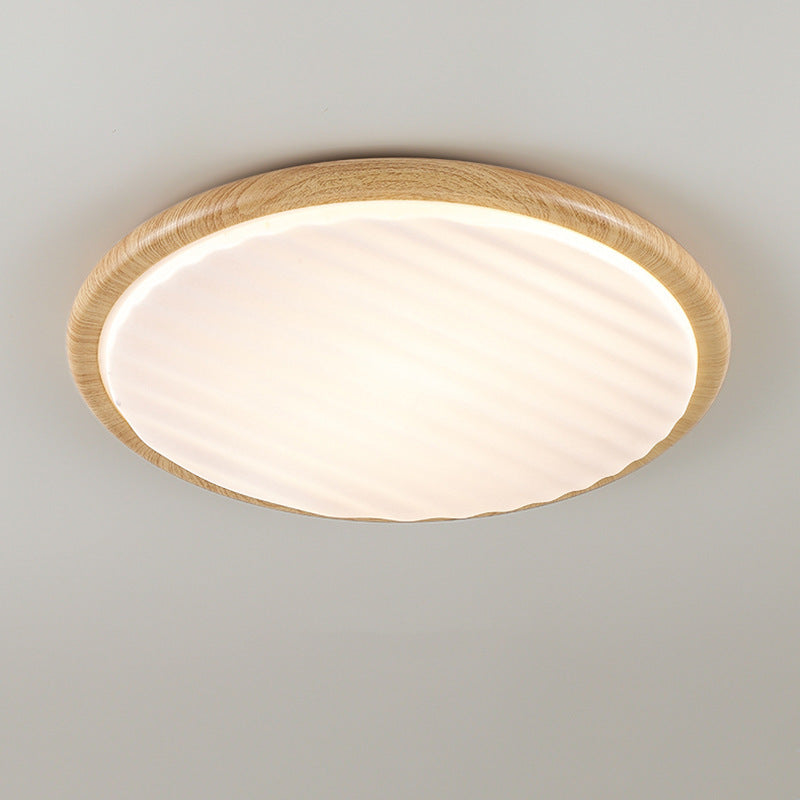 Plafonnier LED rond en fer acrylique nordique contemporain pour chambre et salon 