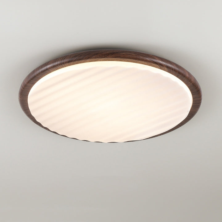 Contemporary Nordic Iron Acrylic Round LED Flush Mount Ceiling Light For Bedroom And Living Room