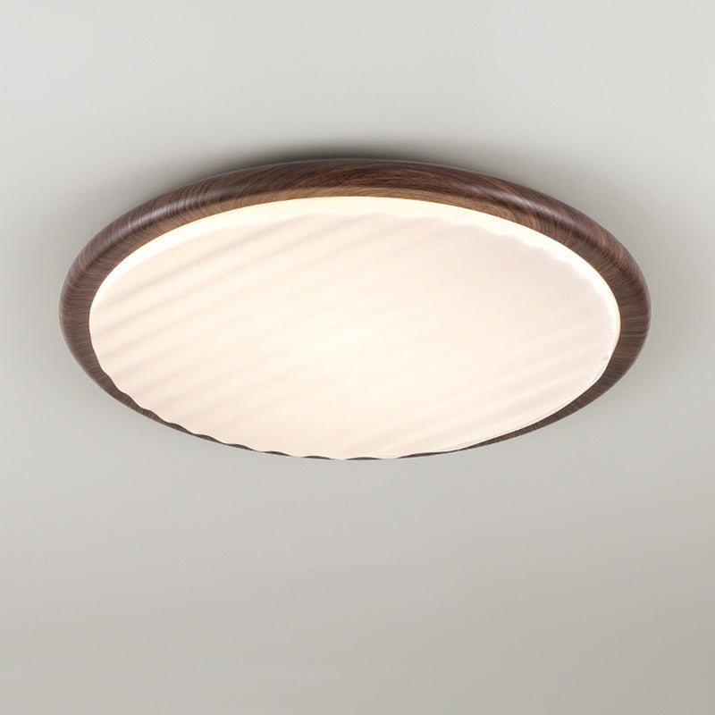 Plafonnier LED rond en fer acrylique nordique contemporain pour chambre et salon 