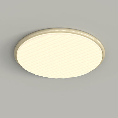 Plafonnier LED rond en fer acrylique nordique contemporain pour chambre et salon 