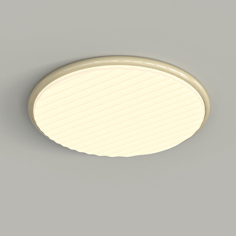 Plafonnier LED rond en fer acrylique nordique contemporain pour chambre et salon 