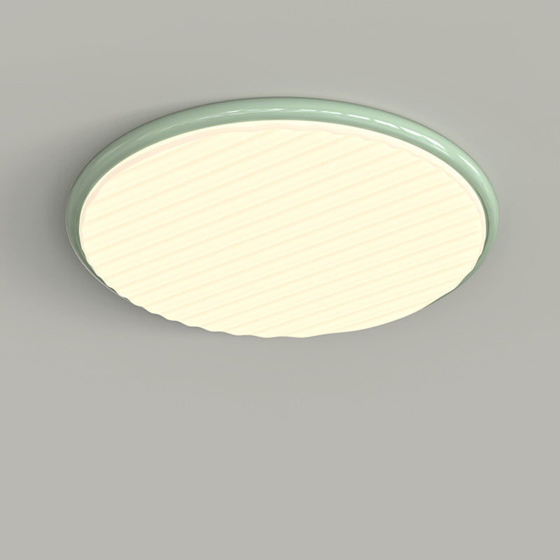 Plafonnier LED rond en fer acrylique nordique contemporain pour chambre et salon 