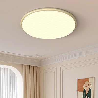 Plafonnier LED rond en fer acrylique nordique contemporain pour chambre et salon 