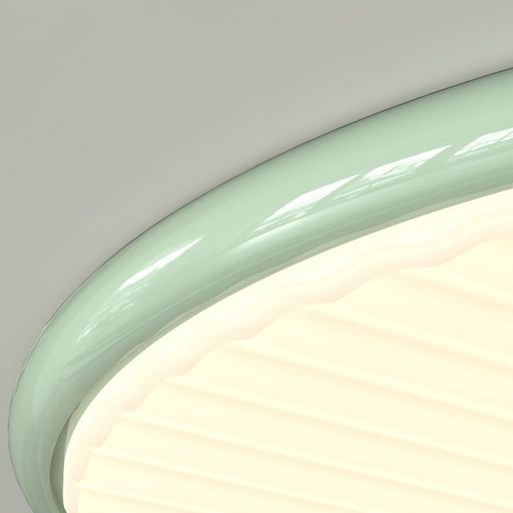 Contemporary Nordic Iron Acrylic Round LED Flush Mount Ceiling Light For Bedroom And Living Room