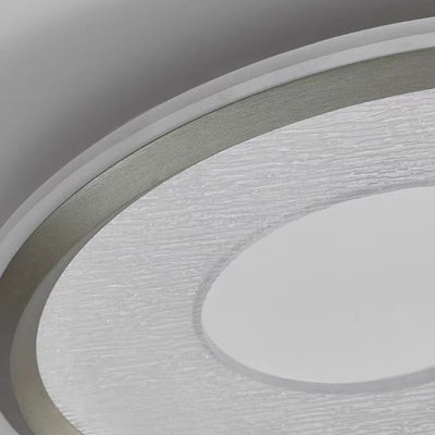 Lumière de plafond LED encastrée ronde en aluminium, fer et acrylique minimaliste moderne pour chambre et salon 