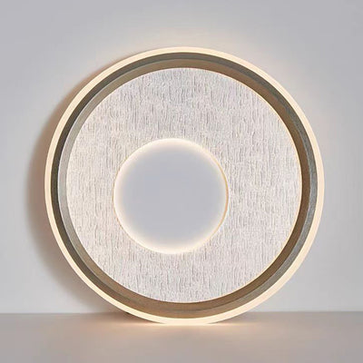 Lumière de plafond LED encastrée ronde en aluminium, fer et acrylique minimaliste moderne pour chambre et salon 