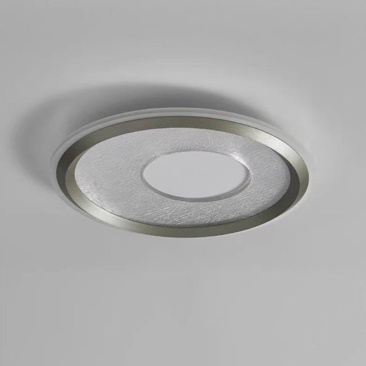 Lumière de plafond LED encastrée ronde en aluminium, fer et acrylique minimaliste moderne pour chambre et salon 