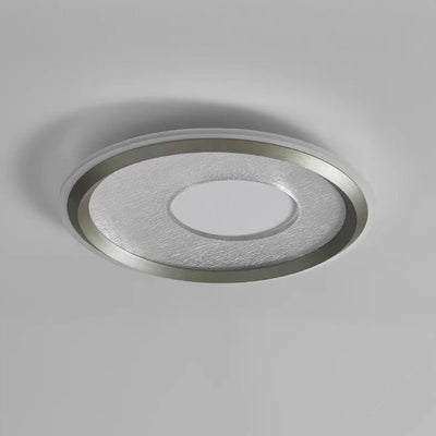 Lumière de plafond LED encastrée ronde en aluminium, fer et acrylique minimaliste moderne pour chambre et salon 