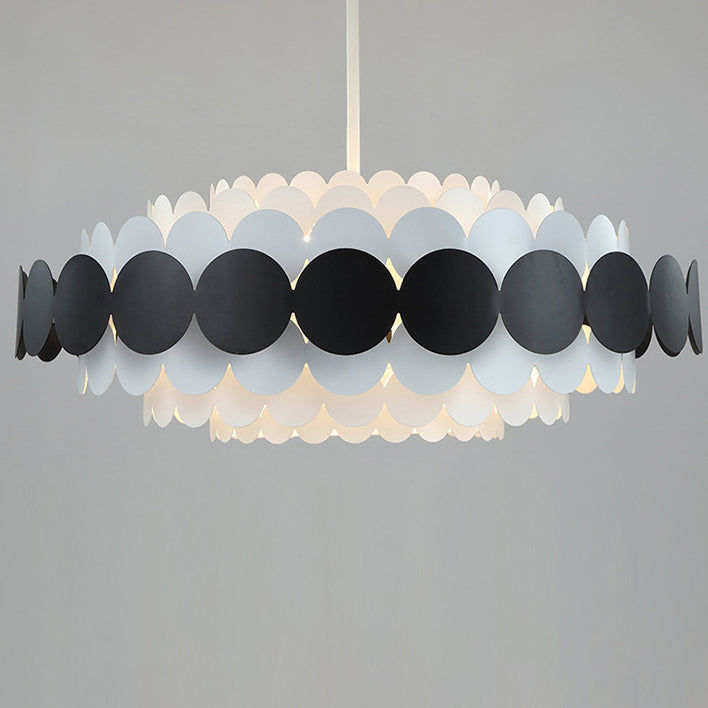 Contemporary Creative Iron Oval 6/9-Light Chandelier With Adjustable Rod For Bedroom &amp; Living Room