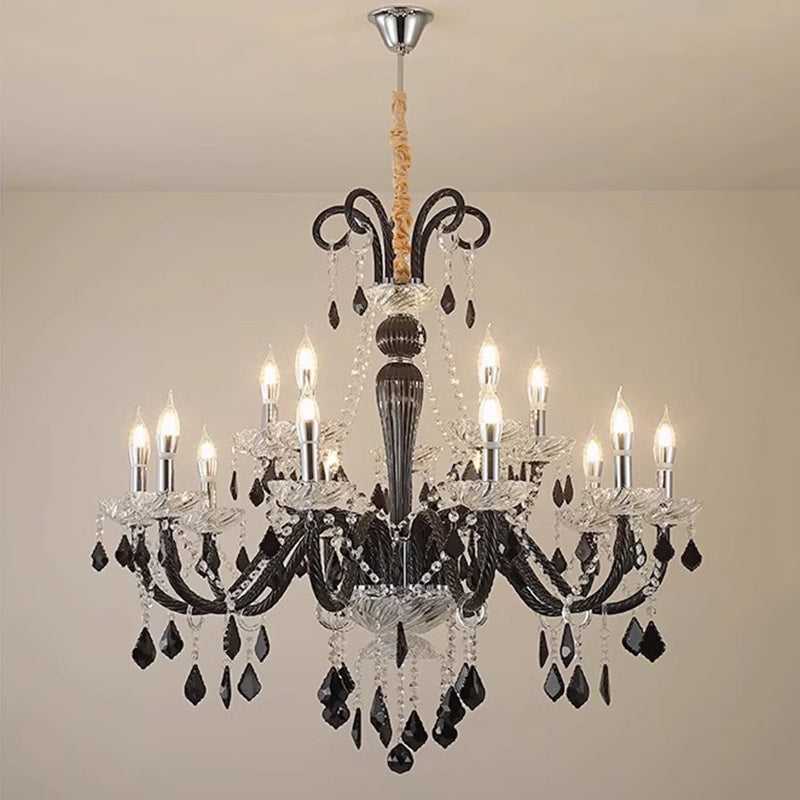 Traditioneller französischer Eisen- und Glaszweig-Stil 6/8/10/15-Licht Kronleuchter für Schlafzimmer &amp; Wohnzimmer 
