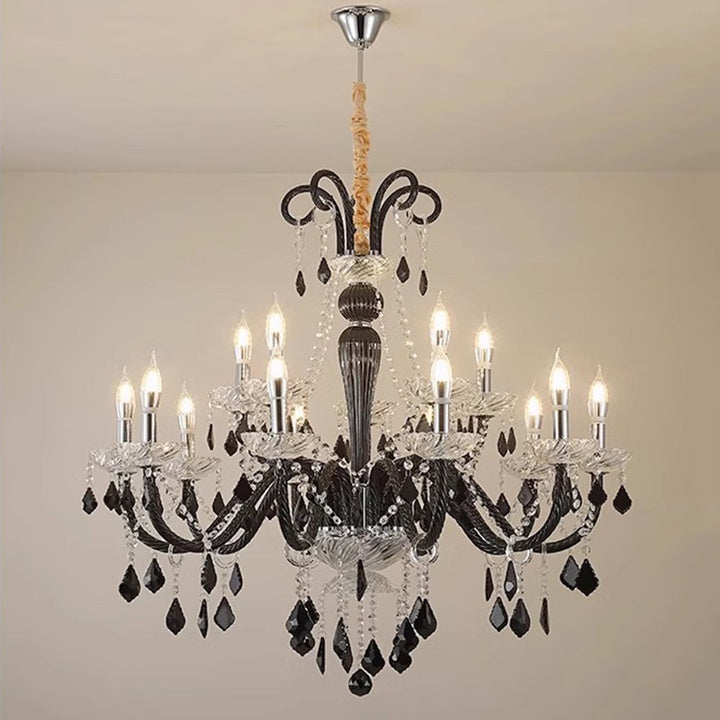 Traditioneller französischer Eisen- und Glaszweig-Stil 6/8/10/15-Licht Kronleuchter für Schlafzimmer &amp; Wohnzimmer 