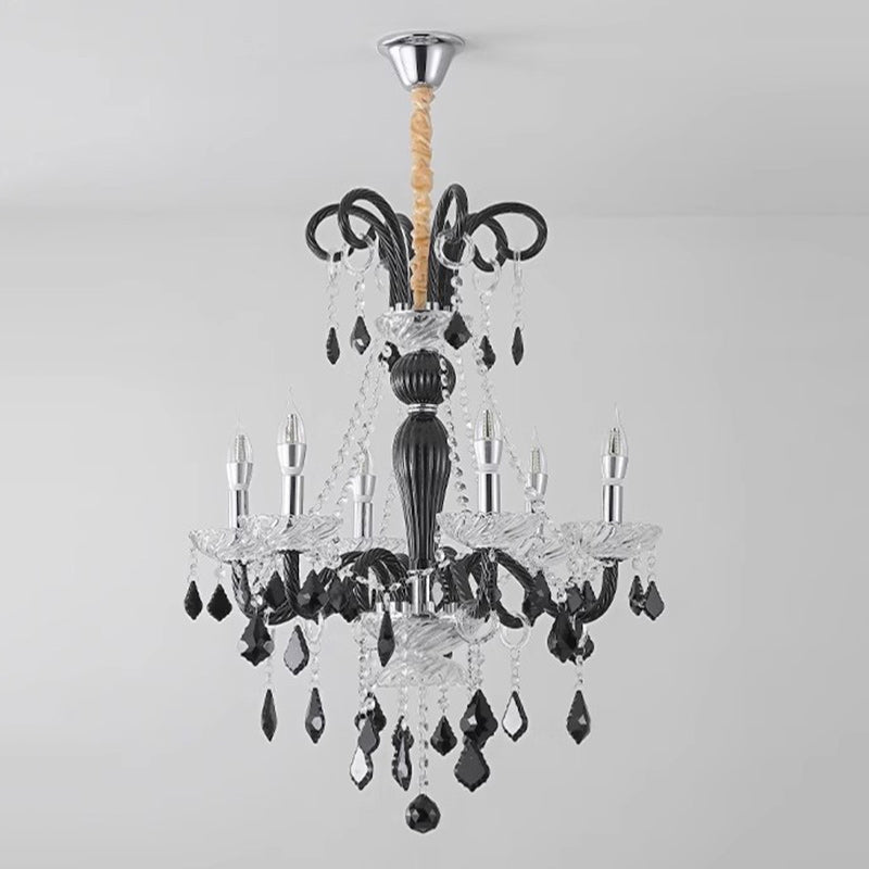 Traditioneller französischer Eisen- und Glaszweig-Stil 6/8/10/15-Licht Kronleuchter für Schlafzimmer &amp; Wohnzimmer 