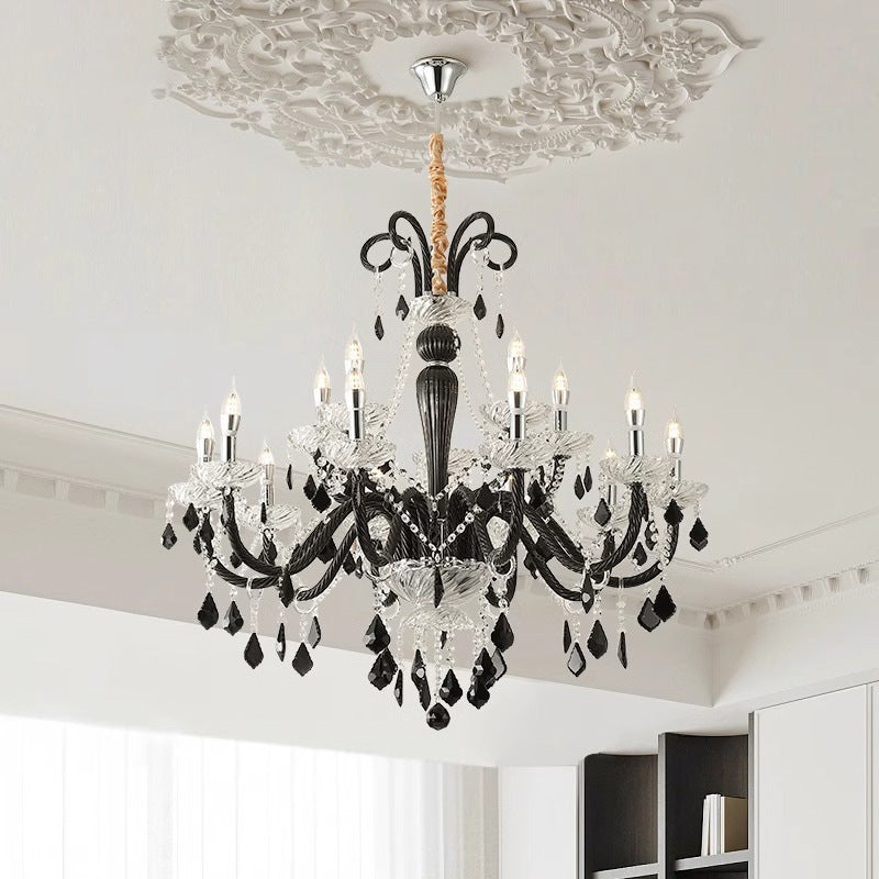 Traditioneller französischer Eisen- und Glaszweig-Stil 6/8/10/15-Licht Kronleuchter für Schlafzimmer &amp; Wohnzimmer 