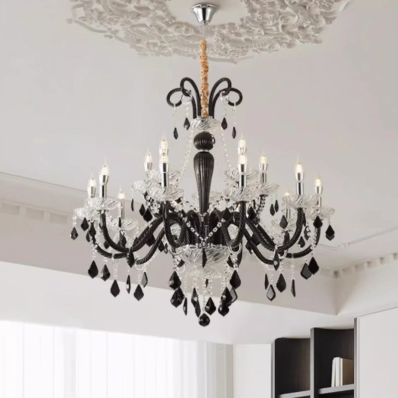 Traditioneller französischer Eisen- und Glaszweig-Stil 6/8/10/15-Licht Kronleuchter für Schlafzimmer &amp; Wohnzimmer 