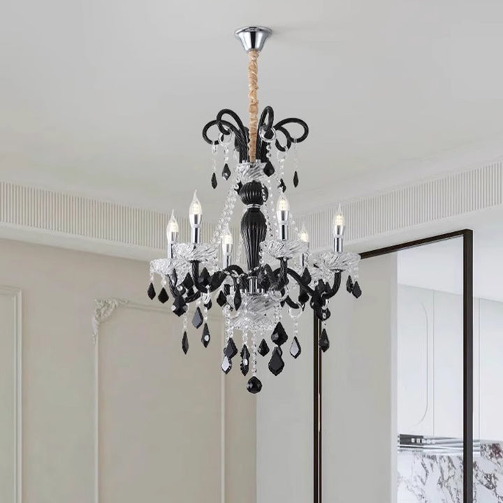 Traditioneller französischer Eisen- und Glaszweig-Stil 6/8/10/15-Licht Kronleuchter für Schlafzimmer &amp; Wohnzimmer 