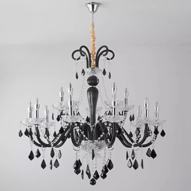 Traditioneller französischer Eisen- und Glaszweig-Stil 6/8/10/15-Licht Kronleuchter für Schlafzimmer &amp; Wohnzimmer 