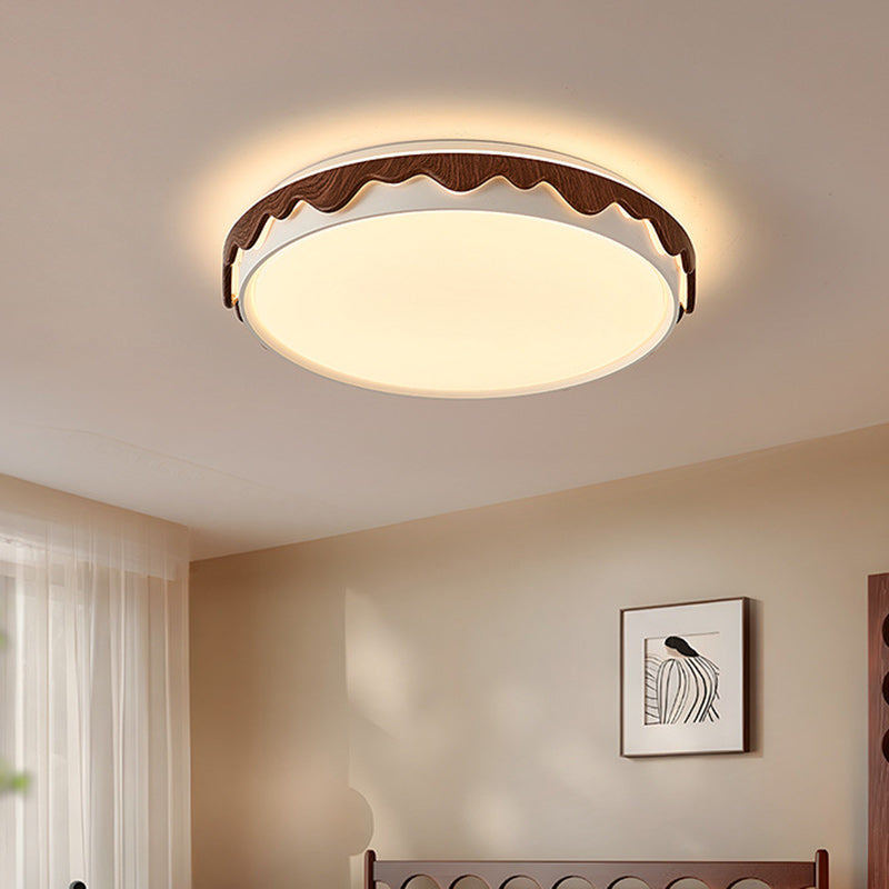 Plafonnier LED géométrique en fer et acrylique vintage traditionnel pour chambre et salon 