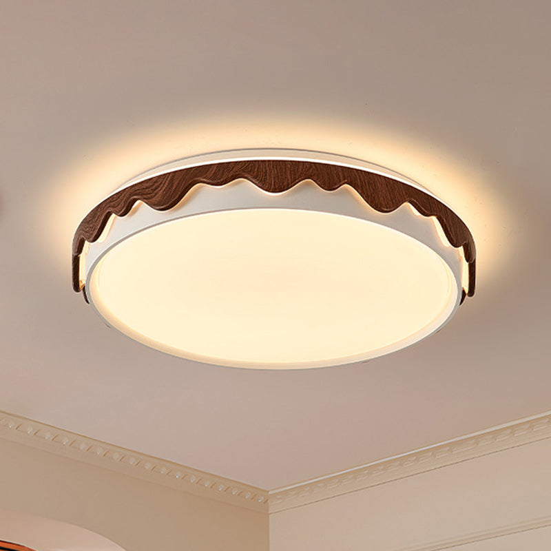 Plafonnier LED géométrique en fer et acrylique vintage traditionnel pour chambre et salon 