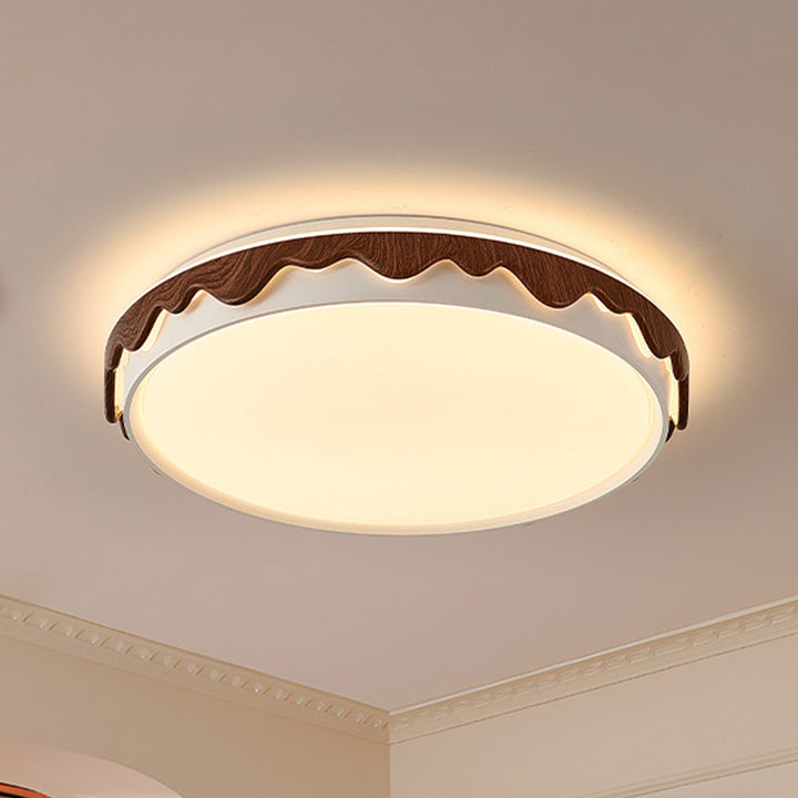 Plafonnier LED géométrique en fer et acrylique vintage traditionnel pour chambre et salon 