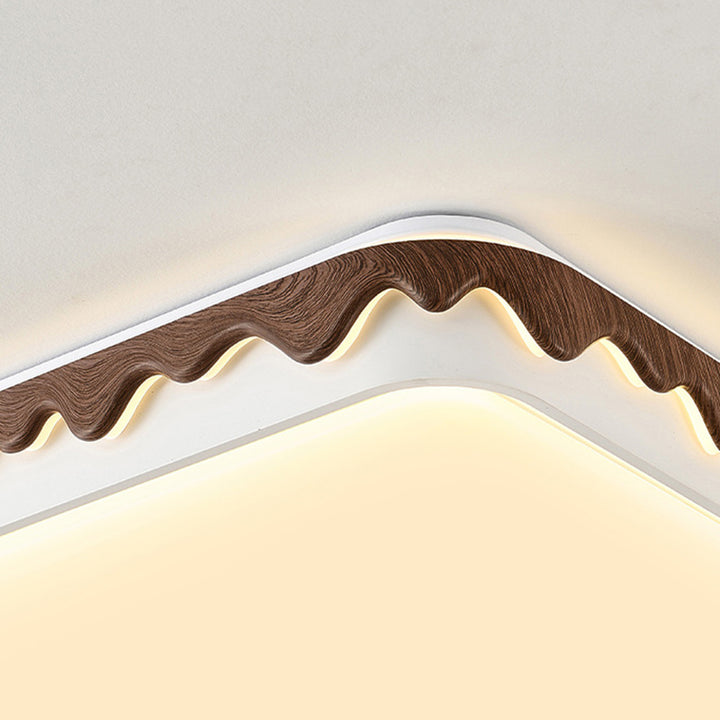 Plafonnier LED géométrique en fer et acrylique vintage traditionnel pour chambre et salon 