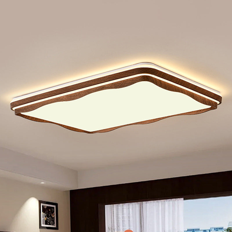 Plafonnier LED géométrique en fer et acrylique vintage traditionnel pour chambre et salon 