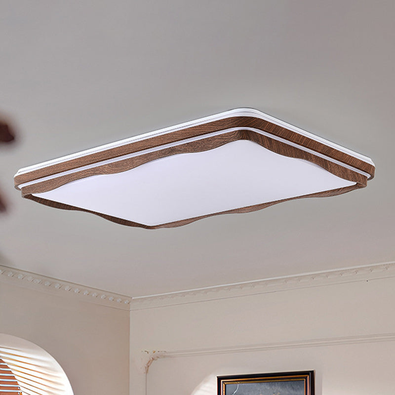 Plafonnier LED géométrique en fer et acrylique vintage traditionnel pour chambre et salon 