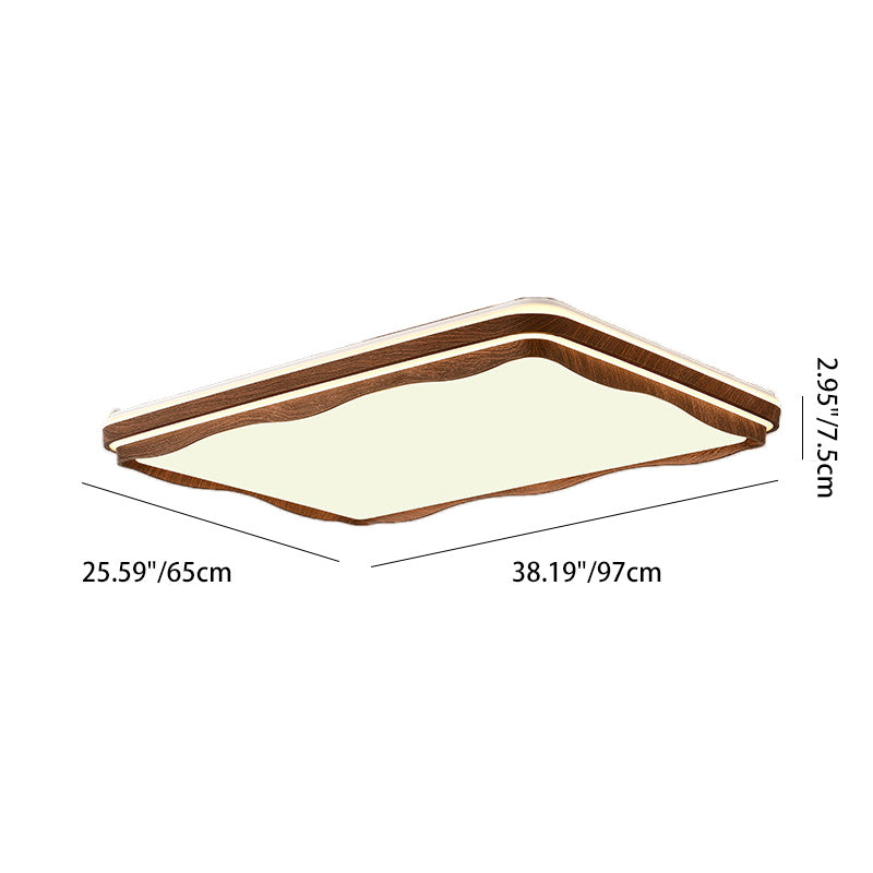Plafonnier LED géométrique en fer et acrylique vintage traditionnel pour chambre et salon 