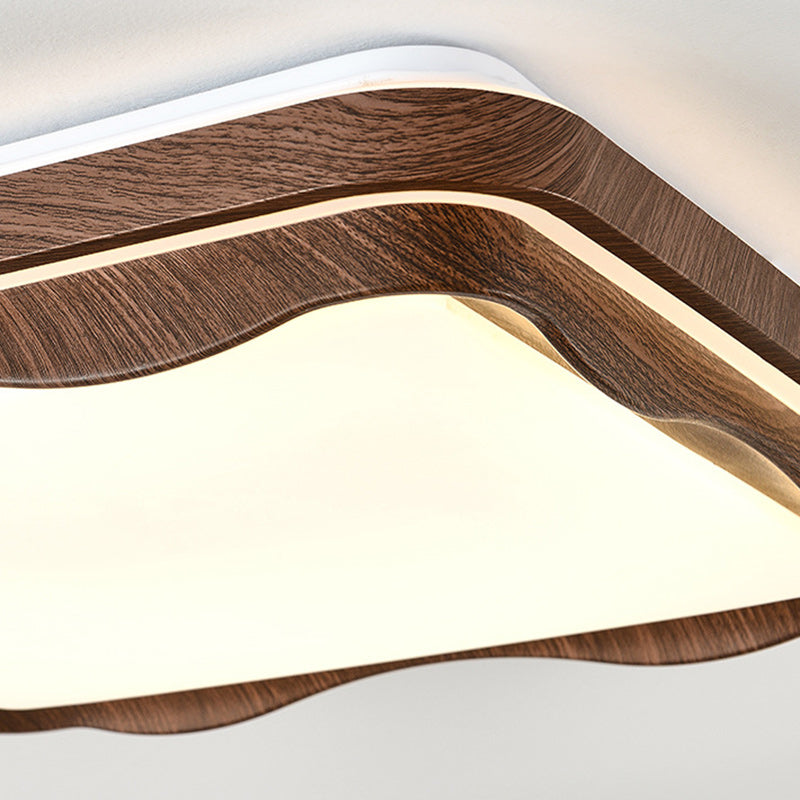 Plafonnier LED géométrique en fer et acrylique vintage traditionnel pour chambre et salon 