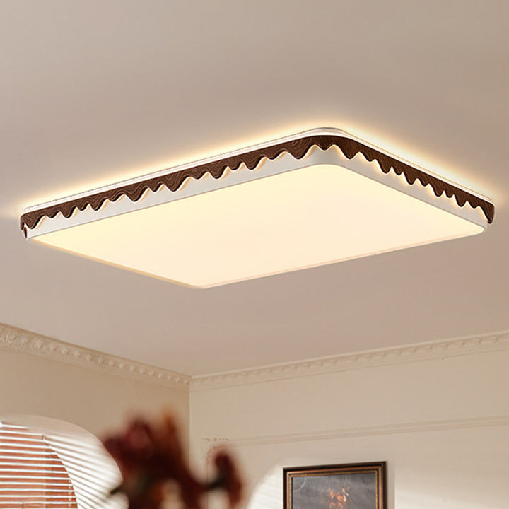 Plafonnier LED géométrique en fer et acrylique vintage traditionnel pour chambre et salon 