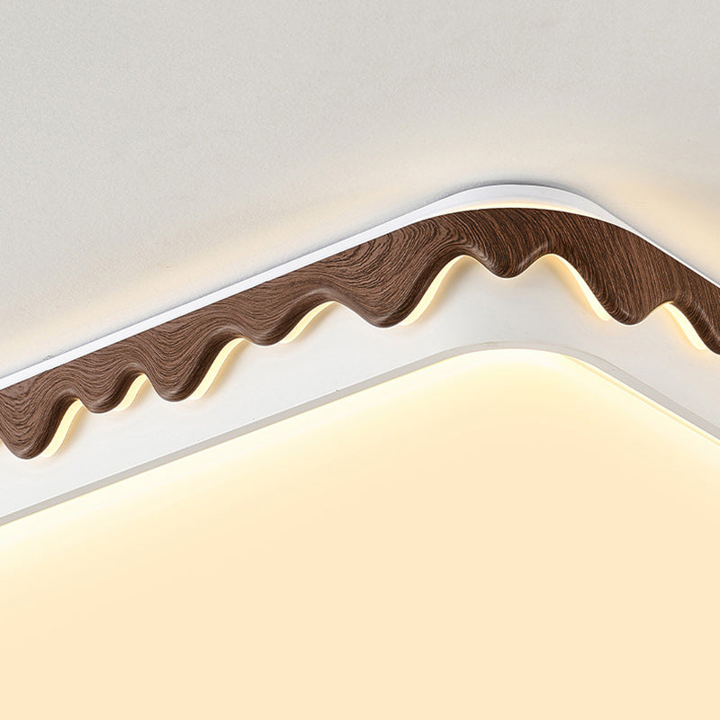 Plafonnier LED géométrique en fer et acrylique vintage traditionnel pour chambre et salon 