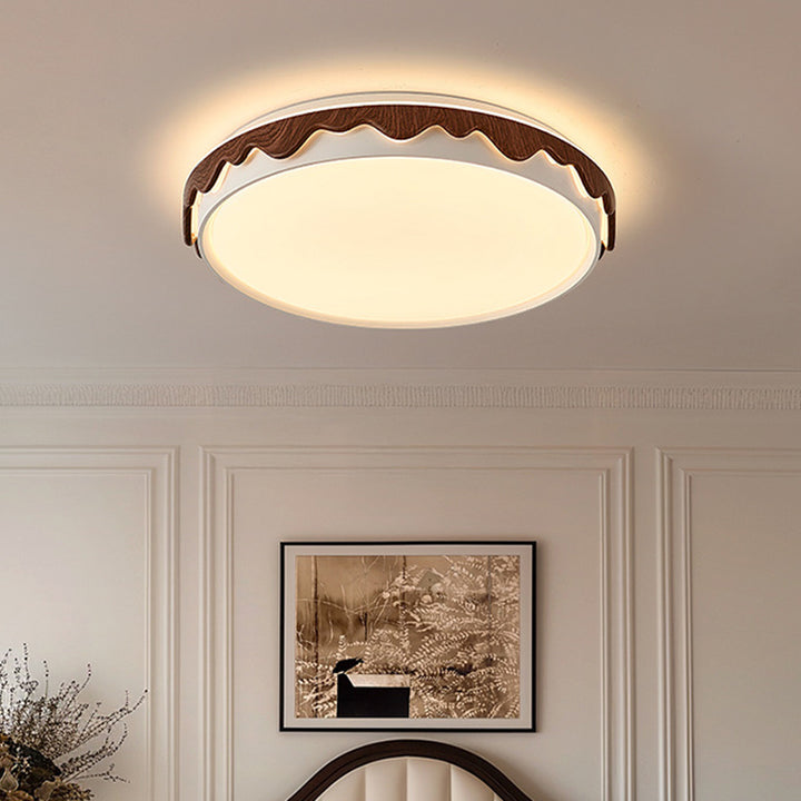 Plafonnier LED géométrique en fer et acrylique vintage traditionnel pour chambre et salon 