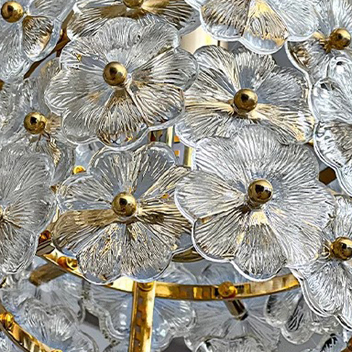 Traditional French Wood Petal 1-Light Pendant Light For Dining Room, Bedroom &amp; Living Room
