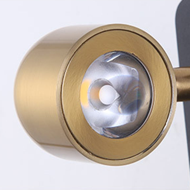 Contemporary Nordic Iron &amp; Aluminum Round Rectangular LED Wall Sconce Lamp For Bedroom &amp; Living Room