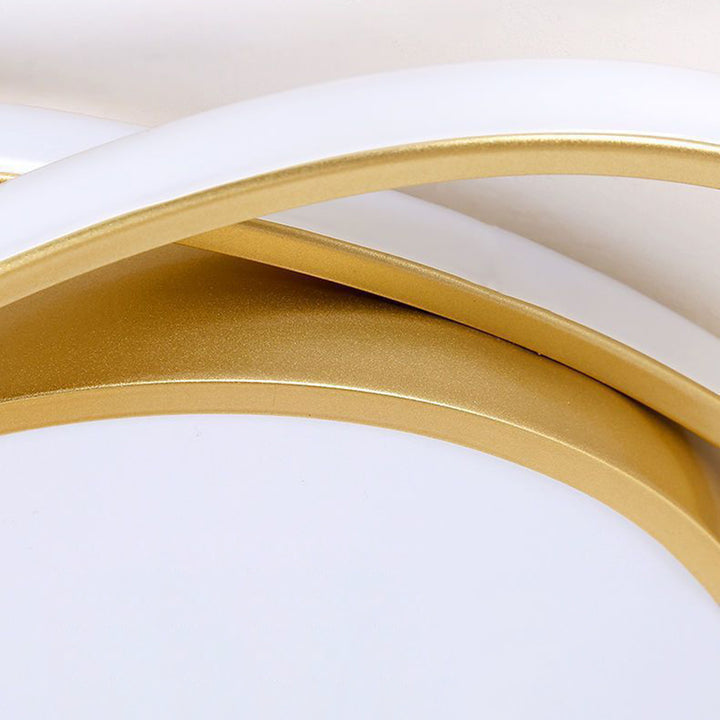 Plafonnier LED rond en fer acrylique minimaliste moderne pour chambre et salon 