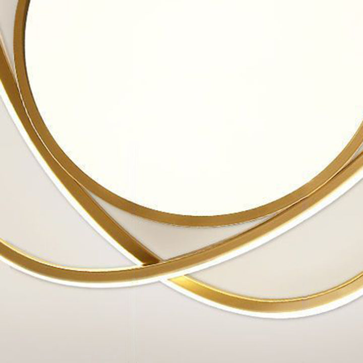 Plafonnier LED rond en fer acrylique minimaliste moderne pour chambre et salon 