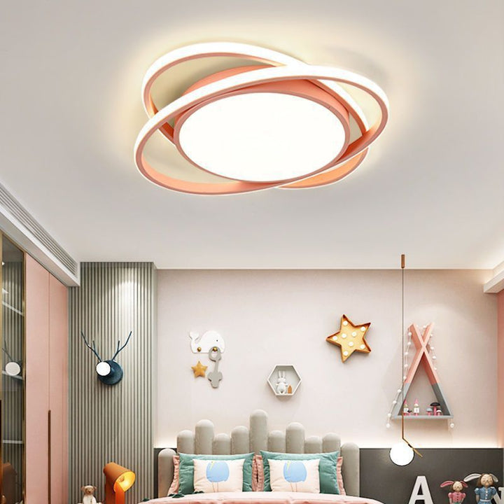 Moderne minimalistische Eisen-Acryl-Runde LED-Deckenleuchte für Schlafzimmer & Wohnzimmer 