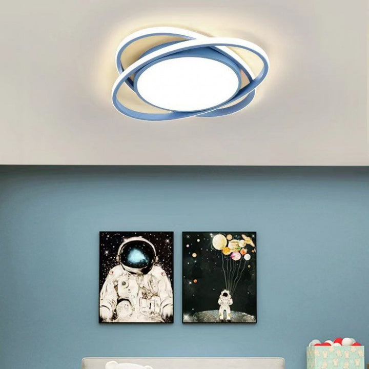 Moderne minimalistische Eisen-Acryl-Runde LED-Deckenleuchte für Schlafzimmer & Wohnzimmer 