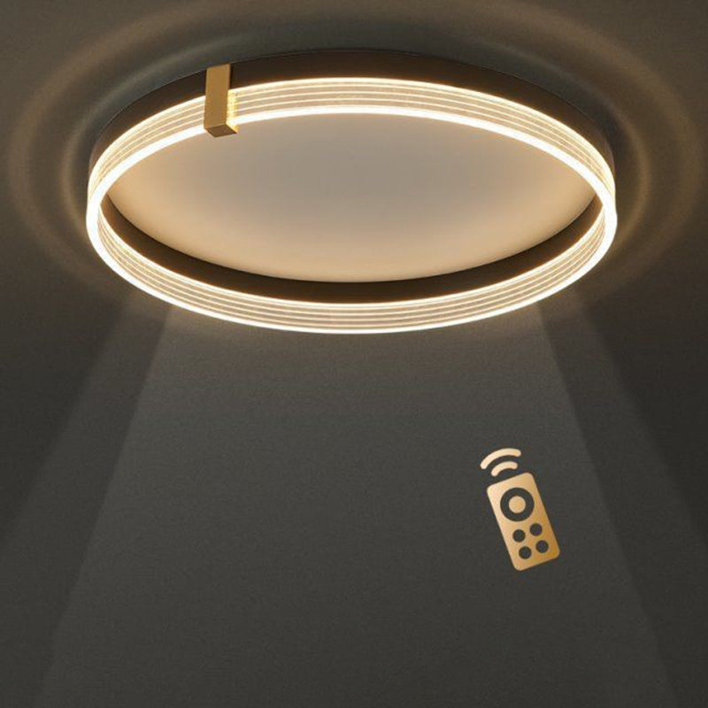 ضوء سقف LED هندسي حديث فاخر من الألومنيوم والأكريليك لغرفة النوم وغرفة المعيشة 
