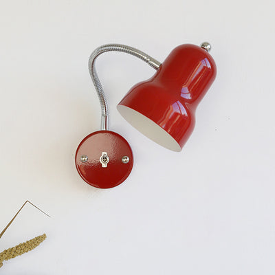 Lampe murale contemporaine nordique en forme de trompette ronde à 1 lumière pour chambre et salon 