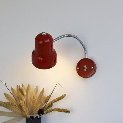 Lampe murale contemporaine nordique en forme de trompette ronde à 1 lumière pour chambre et salon 