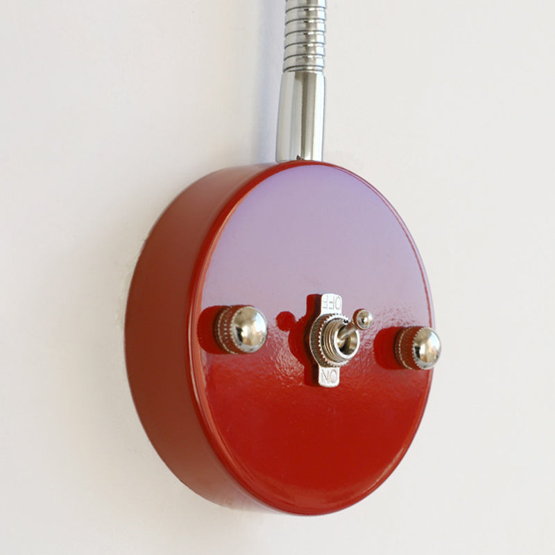 Lampe murale contemporaine nordique en forme de trompette ronde à 1 lumière pour chambre et salon 