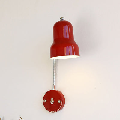 Lampe murale contemporaine nordique en forme de trompette ronde à 1 lumière pour chambre et salon 