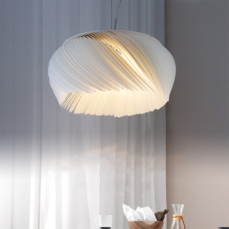 Contemporain Nordic Alliage & Acrylique Superposé Rond 1-Lumière Suspension Luminaire Pour Chambre, Salon & Salle à Manger 