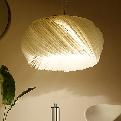 Contemporain Nordic Alliage & Acrylique Superposé Rond 1-Lumière Suspension Luminaire Pour Chambre, Salon & Salle à Manger 