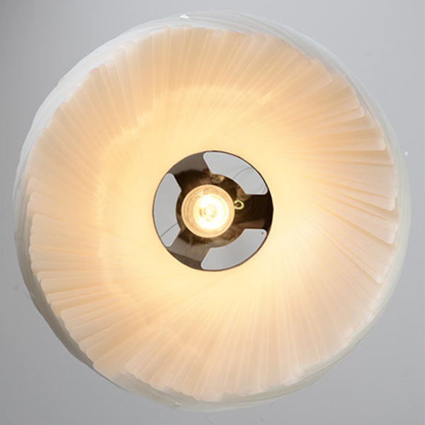 Contemporain Nordic Alliage & Acrylique Superposé Rond 1-Lumière Suspension Luminaire Pour Chambre, Salon & Salle à Manger 